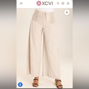 XCVI Blue Smocked Pants